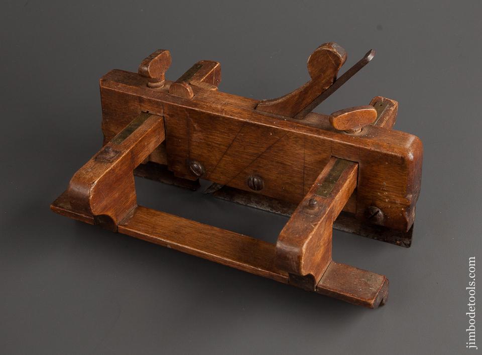 Fine and Rare! "E. DAVIS" Yellow Birch 18th Century Yankee Style Plow Plane - 76264U