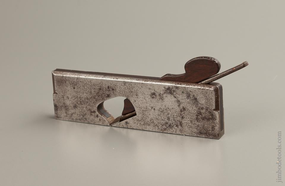 Unusual Six inch SPIERS AYR 1/2 inch Width Rabbet Plane with Rosewood Infill and Original WARD Iron EXTRA FINE - 76266u