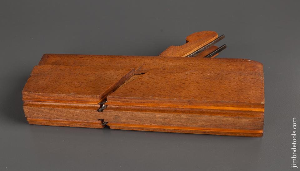 Rare! 1/4 inch J. KELLOGG AMHERST MS Double Side Bead Molding Plane for Opposite Grain Directions circa 1860 NEAR MINT - 76269