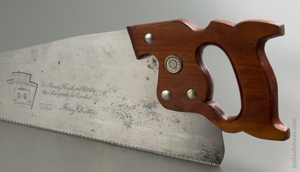 10 point 24 inch DISSTON D8 Crosscut Hand Saw NEW OLD STOCK - 76298