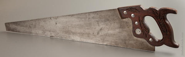 10 point 26 inch Crosscut DISSTON D-15 Hand Saw with Rosewood Handle - 76304
