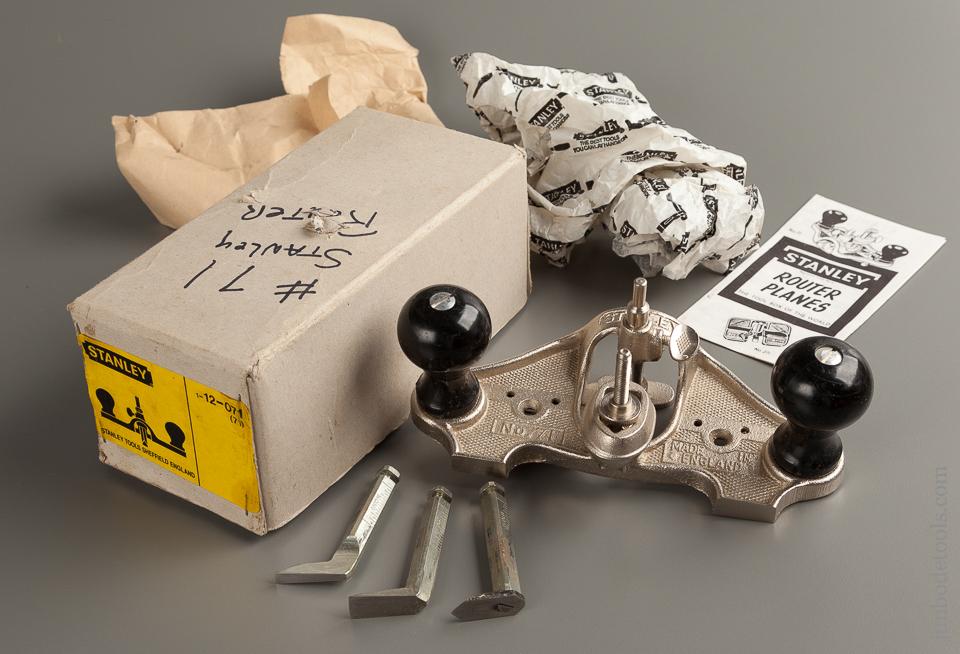 STANLEY No. 71 Router Plane 100% COMPLETE in Original Box - 76309