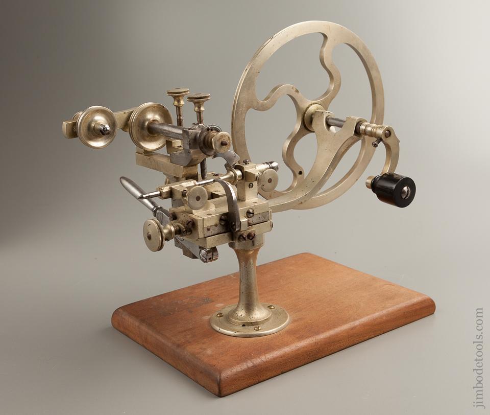 german gears Heart-Stopping Solid German Silver Watchmaker's Gear Cutting Engine NEAR MINT - 76317