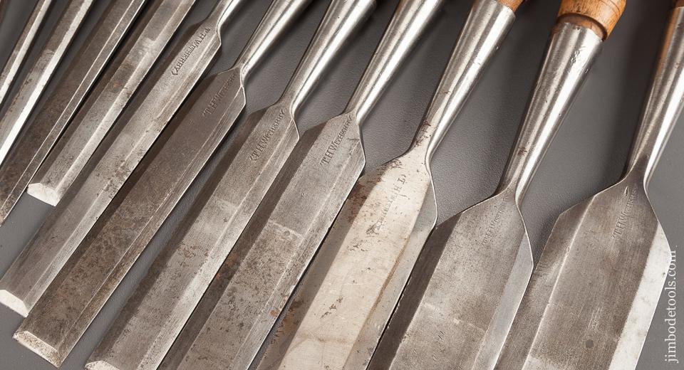 Fine Set of Twelve T.H. WITHERBY Socket Firmer Chisels - 76380