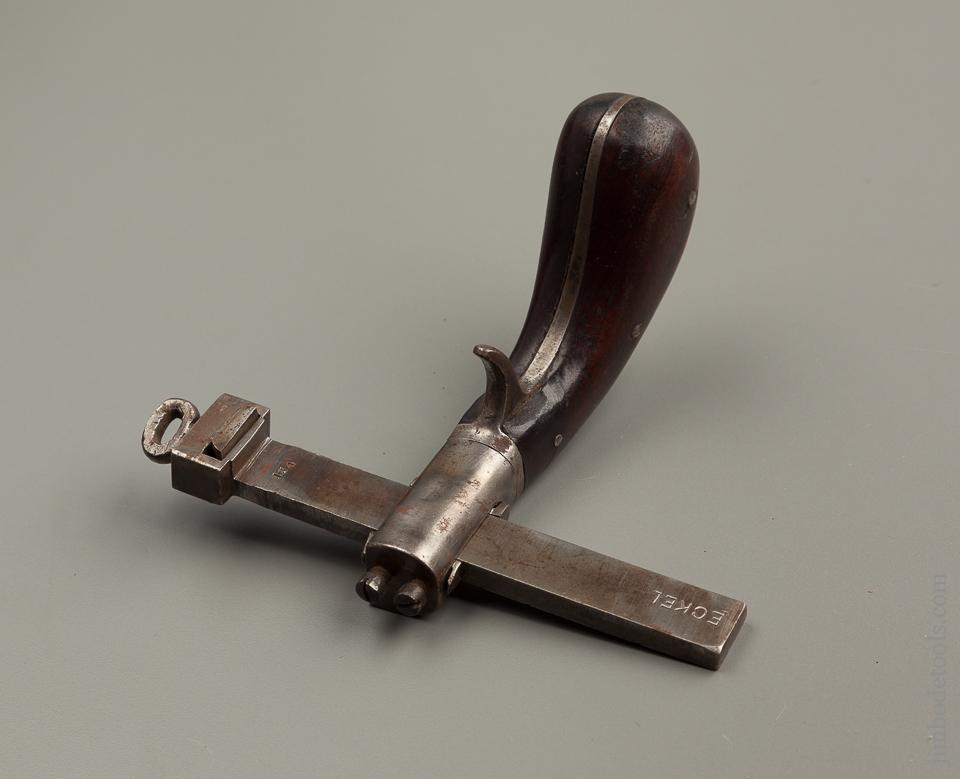 Rare LATTA's February 8, 1881 H.F. OSBORNE Patent Rosewood Handled Draw Gauge - 76383
