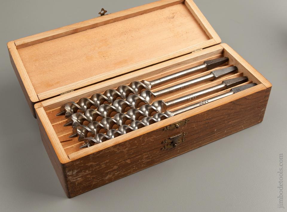 NEAR NEW Complete Set of 13 RUSSELL JENNINGS Auger Bits in Original 3 Tiered Box