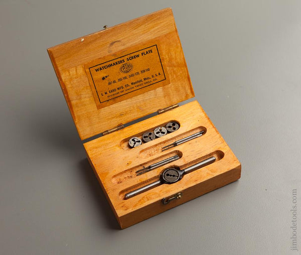 UNION TWIST DRILL CO Watchmaker's Screw Plate in Original Box - 76399