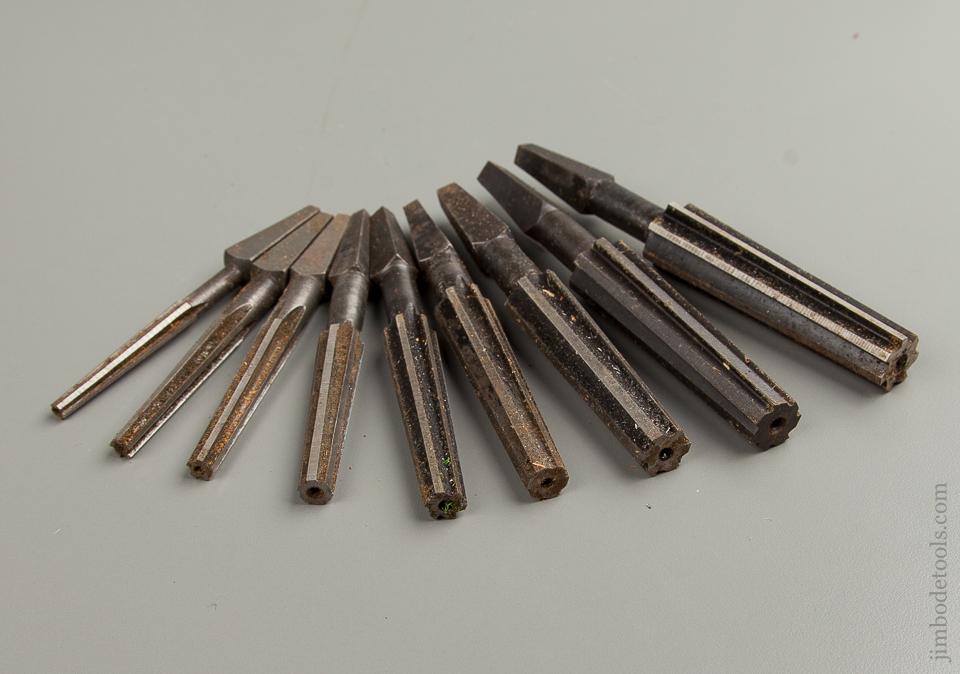 Set of Nine MAYHEW Bit Stock Taper Reamers NEAR NEW in Original Box - 75480