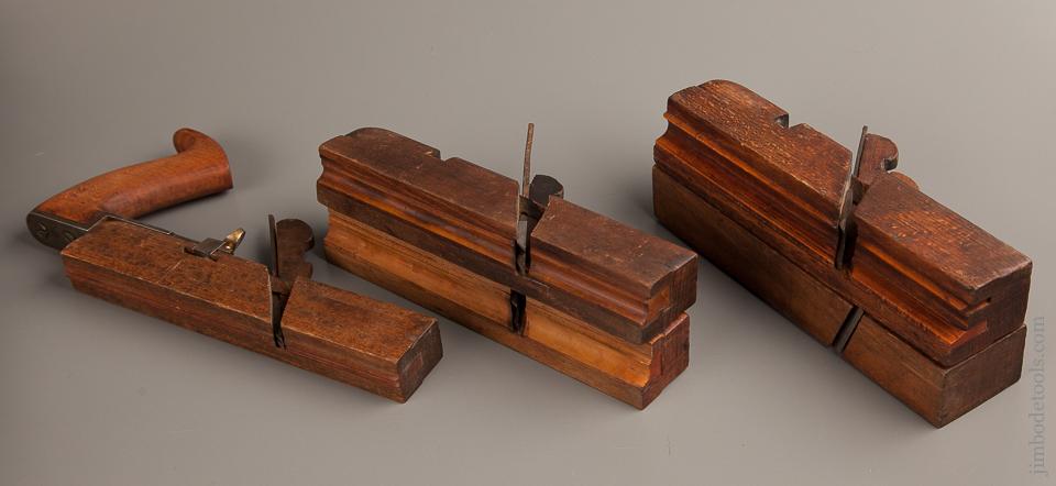 Rare! WORRALL Patent August 29, 1854 MULTIFORM MOULDING PLANE CO Plane with Five Bottoms and Handle - 76425