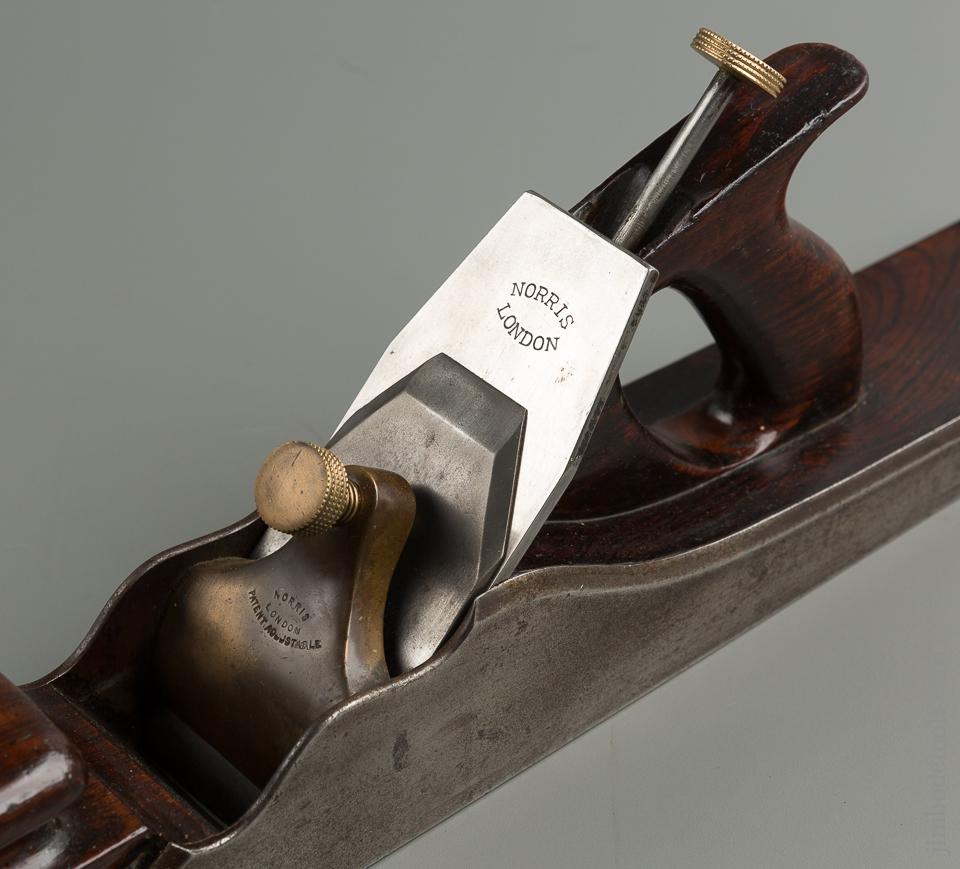 Stunning! 22 1/2 inch NORRIS Pre-War Dovetailed Steel and Rosewood No. A1 Jointer Plane - 76426U
