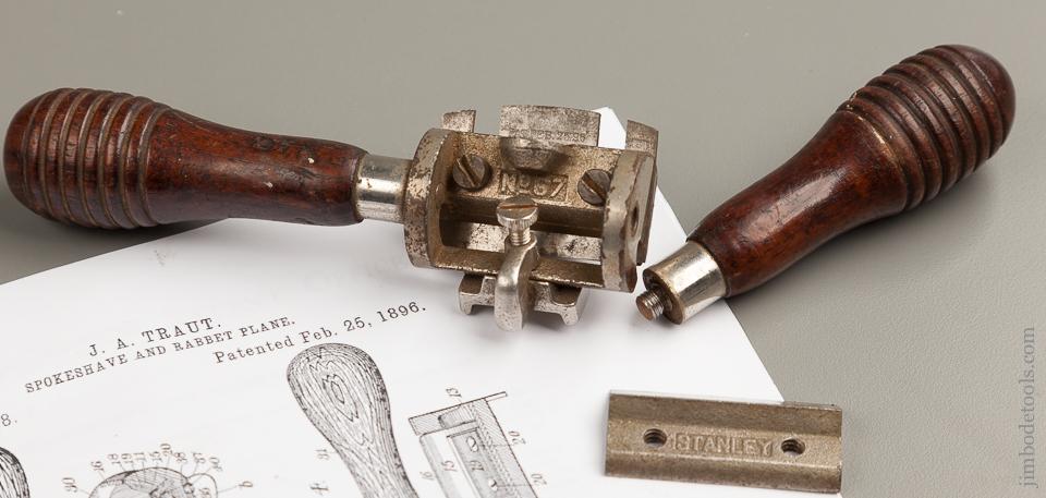 TRAUT'S February 25, 1896 Patent STANLEY No. 67 Universal Spoke Shave - 76430