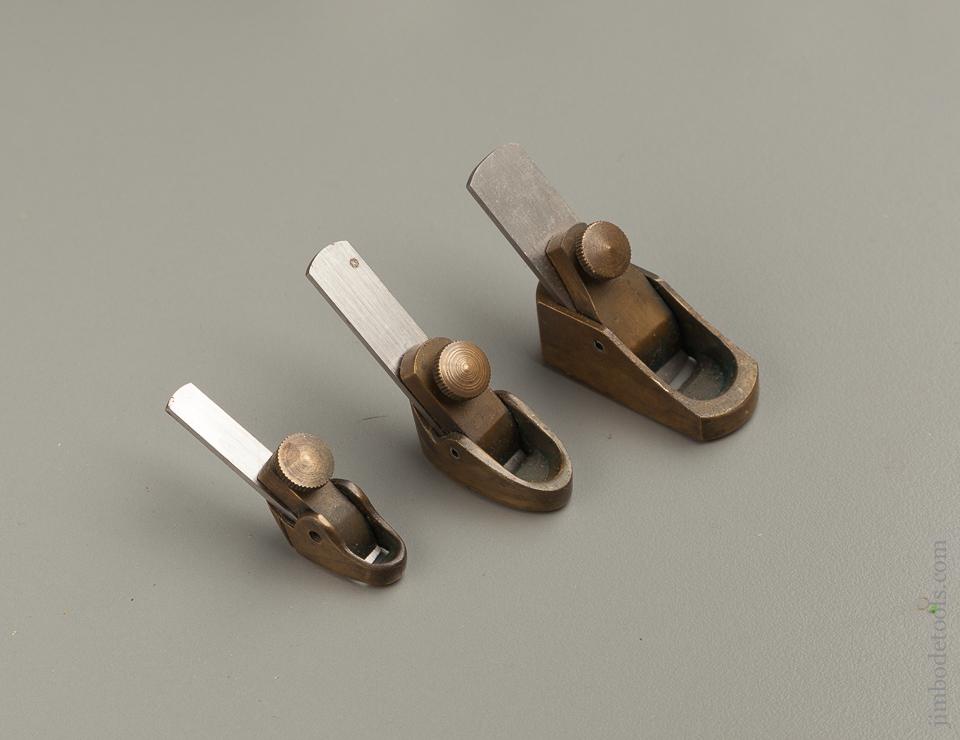 Set of Three Brass Violinmaker's Planes - 76441