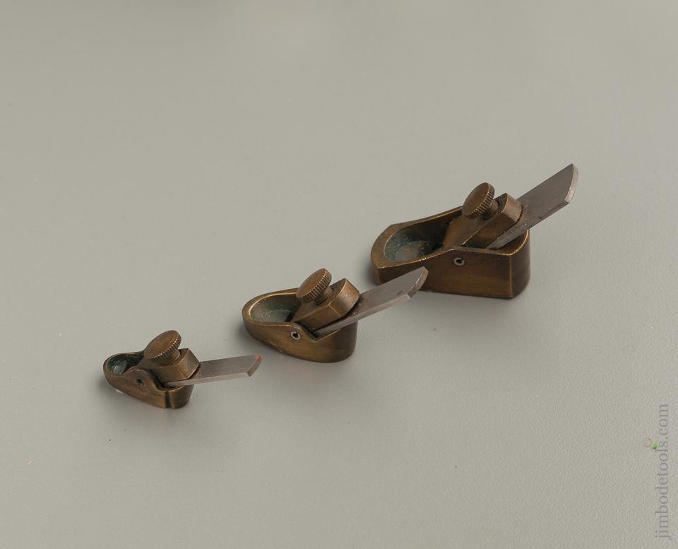 Set of Three Brass Violinmaker's Planes - 76441