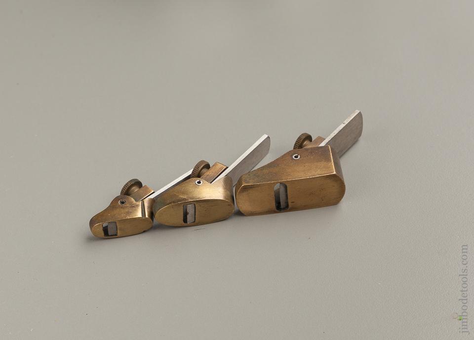Set of Three Brass Violinmaker's Planes - 76441