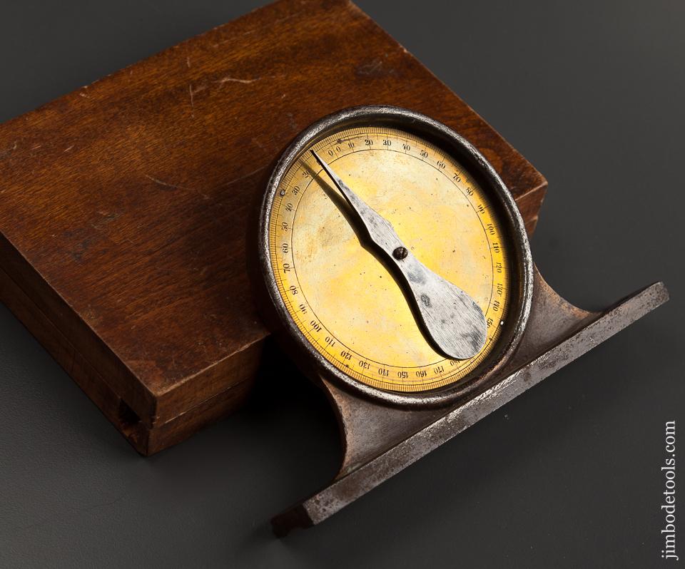 Six inch Dial Inclinometer in Wooden Case - 76446