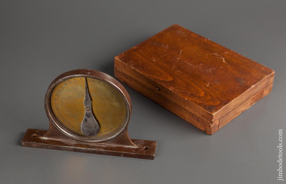 Six inch Dial Inclinometer in Wooden Case - 76446