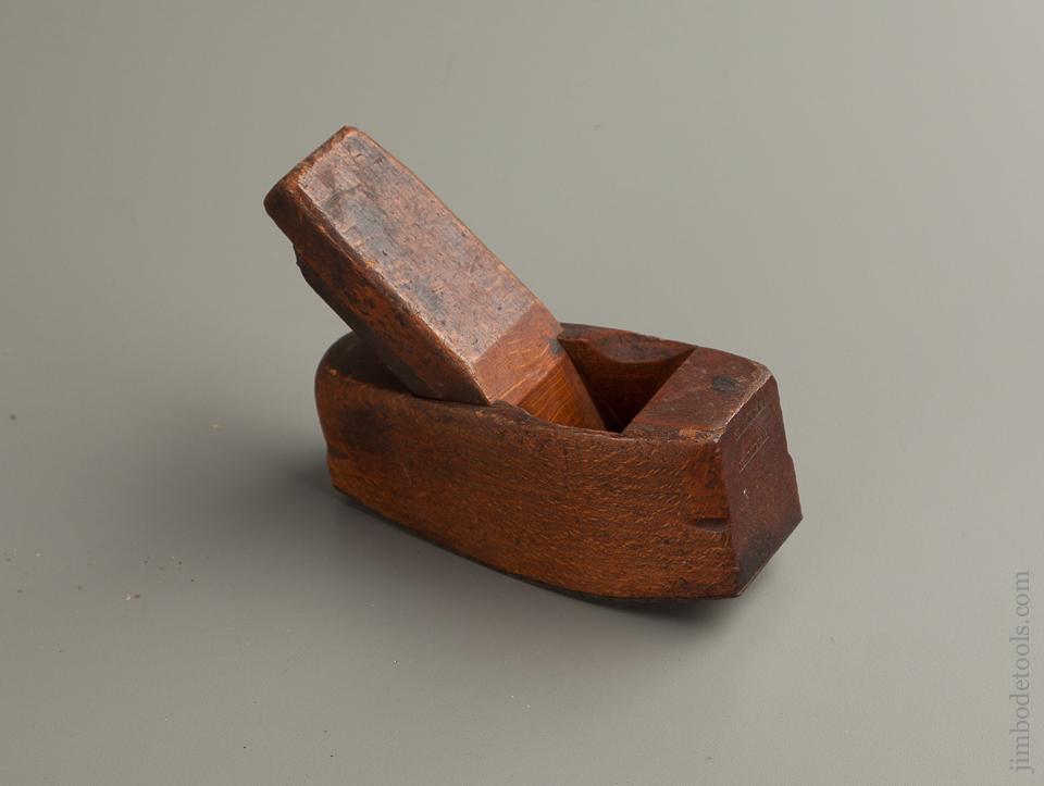Miniature 5 inch Compassed Smooth Plane with Steel Sole Plate by J. KING circa 1835-87 NYC - 76478R