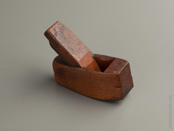 Miniature 5 inch Compassed Smooth Plane with Steel Sole Plate by J. KING circa 1835-87 NYC - 76478R