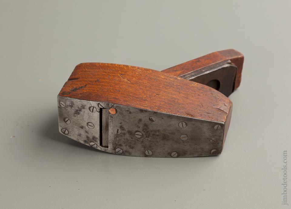 Miniature 5 inch Compassed Smooth Plane with Steel Sole Plate by J. KING circa 1835-87 NYC - 76478R