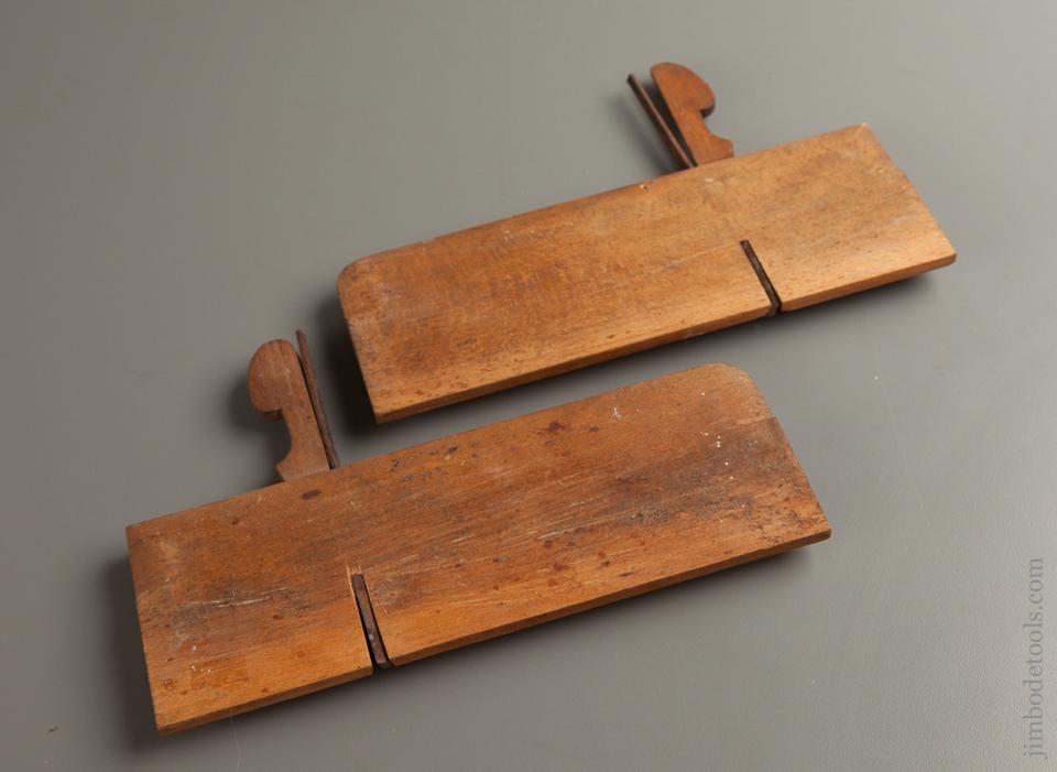 Crisp and Extra-Fine Pair of Side Rabbet Planes by B.F. BERRY WATERTOWN, N.Y. circa 1840 - 76490R
