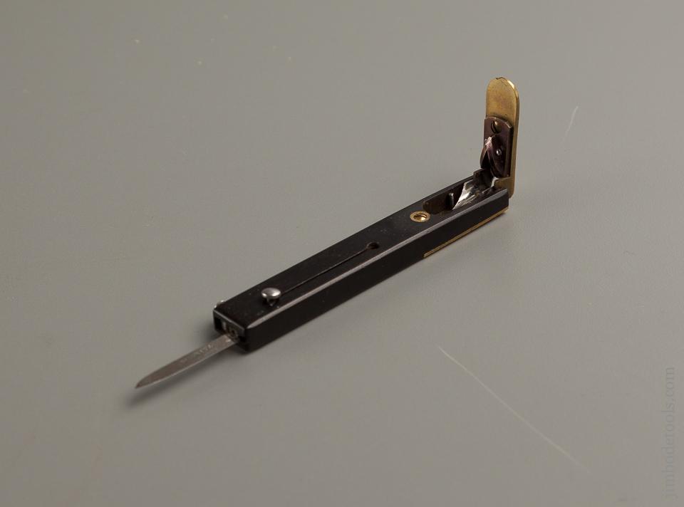 Four inch Ebony and Brass Quill Cutter by Joseph RODGERS, CUTLERS TO HER MAJESTY, SHEFFIELD ENGLAND circa 1837-1901 - 76503R