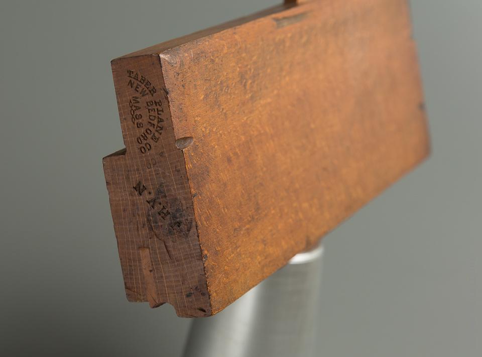 TABER PLANE CO Side Bead Molding Plane circa 1866-72 NEW BEDFORD MASS - 76522