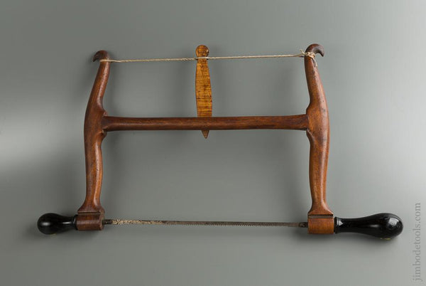 Lovely Beech English Bow Saw with Ebony Handles - 76526
