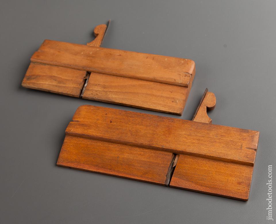Pair of T.J. M'MASTER & CO AUBURN NY Side Rabbet Planes circa 1833-39 FINE - 76625