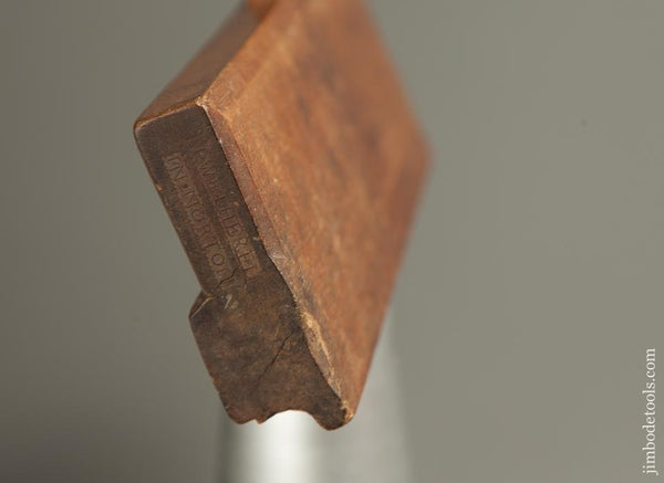 Crisp 18th Century 1/2 inch H. WETHEREL IN NORTON Side Bead Molding Plane circa 1750-76 FINE - 76668U