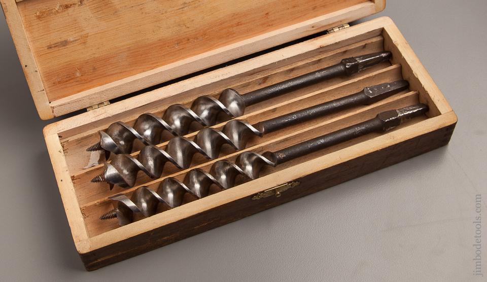 Complete Set of 13 RUSSELL JENNINGS Auger Bits in Original 3 Tiered Box -76670