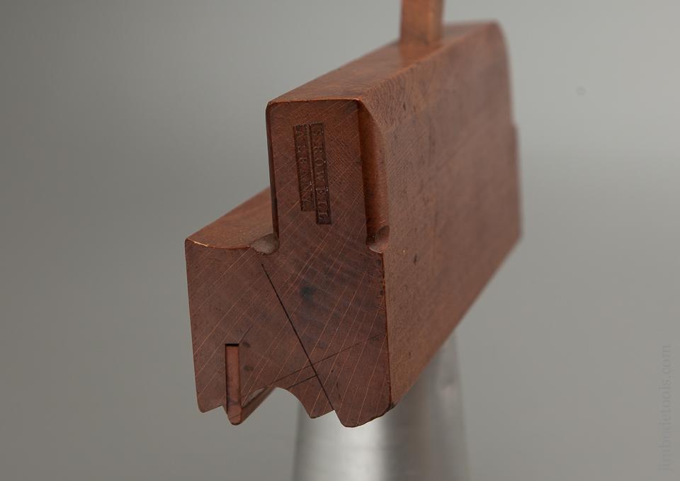 One inch S. ROWELL ALBANY NY Side Bead Molding Plane circa 1821-28 MINTY - 76674