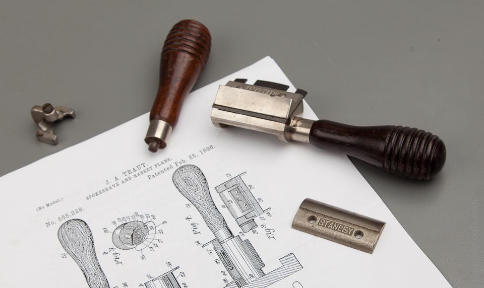 TRAUT's Patent February 25, 1896 STANLEY No. 67 Universal Spoke Shave - 76695