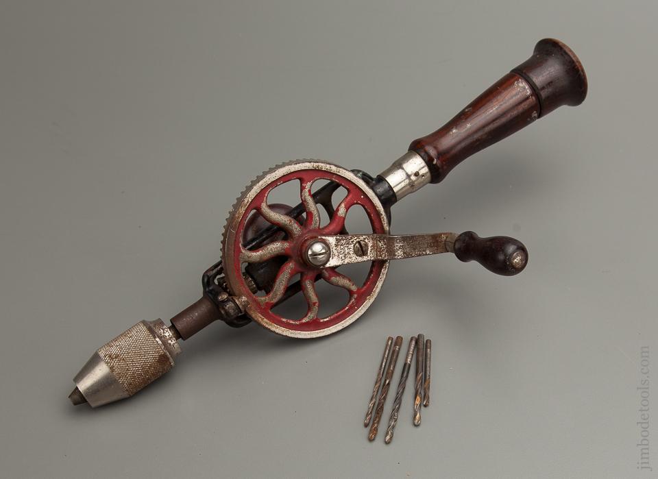 MILLERS FALLS No. 2 Egg Beater Hand Drill with Five Bits - 76649