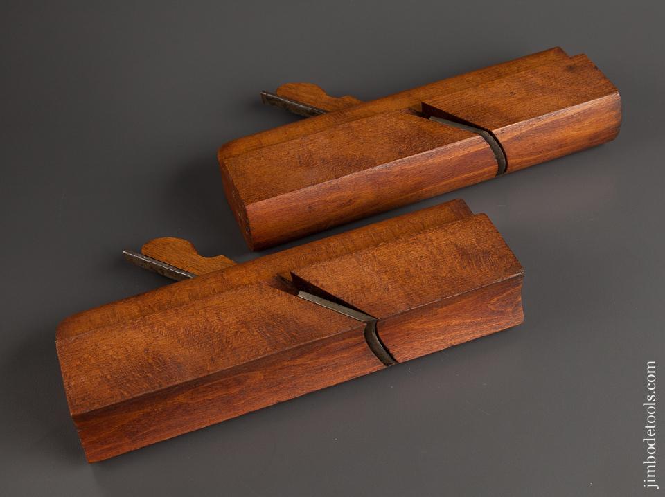 Pair of GREENFIELD TOOL CO No. 21 Hollow & Round Molding Planes circa 1851-83 EXTRA FINE - 76747