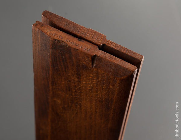 MOCKRIDGE & FRANCIS No. 2 Hollow and Round Molding Planes circa 1835-68 Newark, NJ EXTRA FINE - 76749
