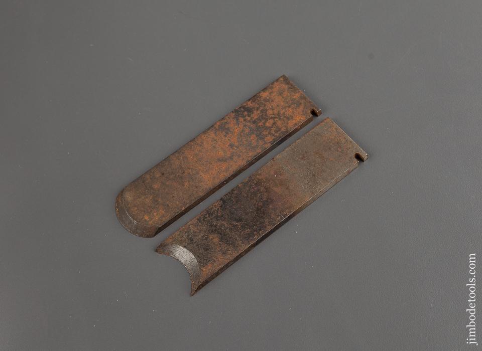 Matched Hollow & Round Pair of Cutters for STANLEY No. 45 and No. 55 Combination Planes - 76815