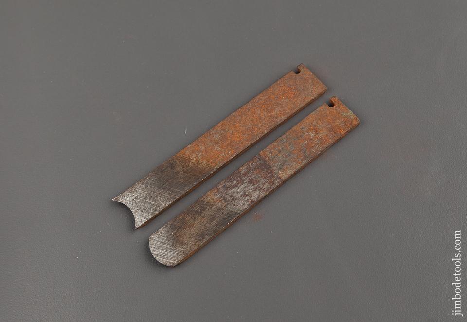 Matched Hollow & Round Pair of Cutters for STANLEY No. 45 and No. 55 Combination Planes - 76817