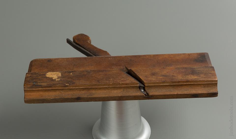 Original and Fine! J:FISHER 18th Century Ten inch Yellow Birch Side Bead Molding Plane circa 1780 Keene, NH - 76830R