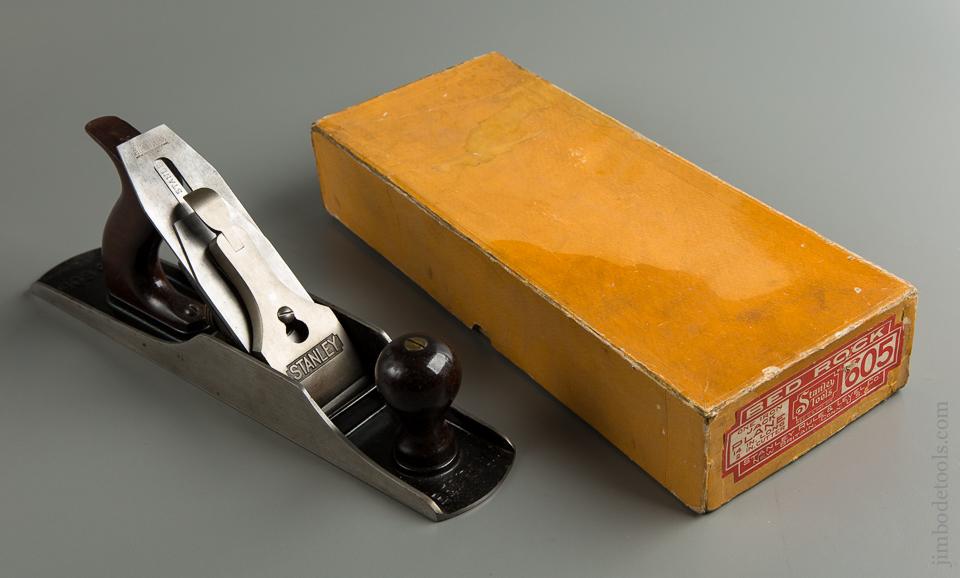 Superb STANLEY No. 605 BEDROCK Jack Plane with Decal MINT in Original Box - 76838R