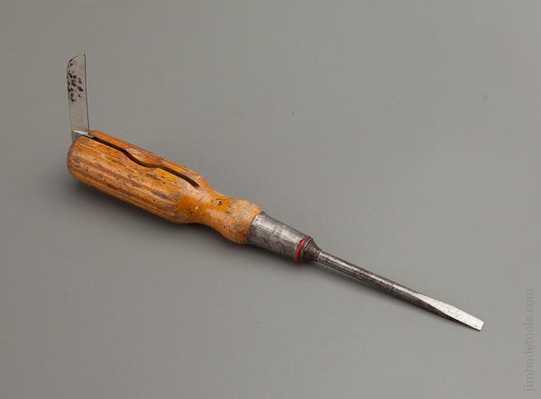 Rare! STANLEY No. 1022 Jack Knife Screwdriver GOOD+ - 76847