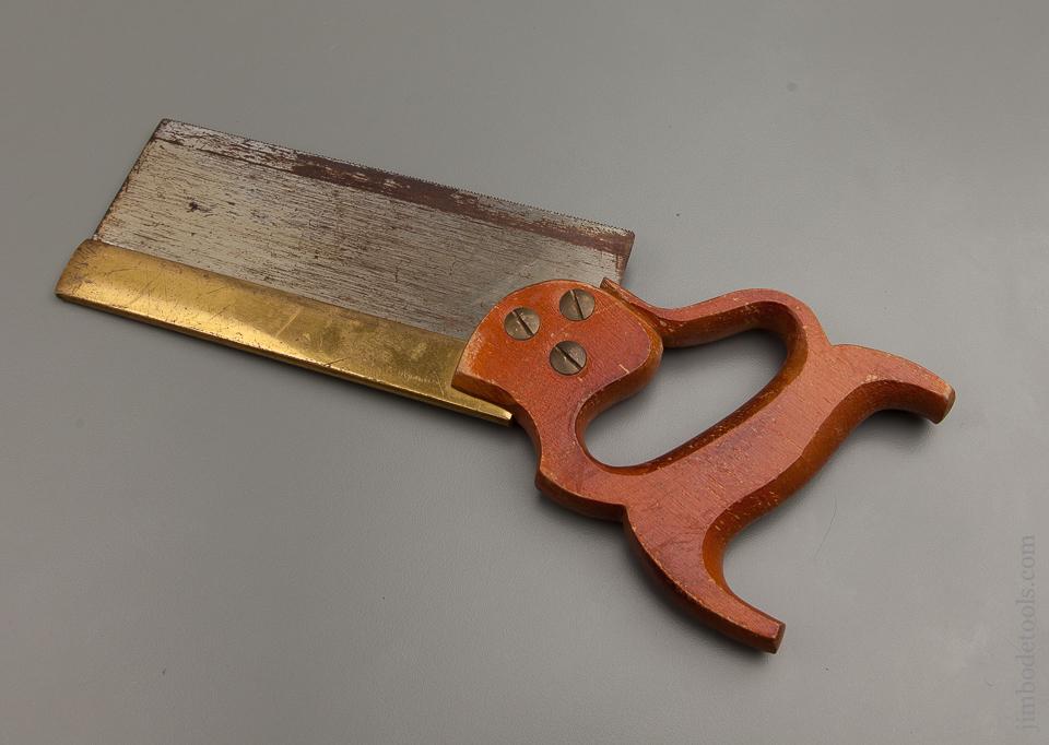 20 point 8 inch Rip W. TYZACK, SONS & TURNER LTD. No. 120 Brass Back Saw USED ONCE!  - 76870R