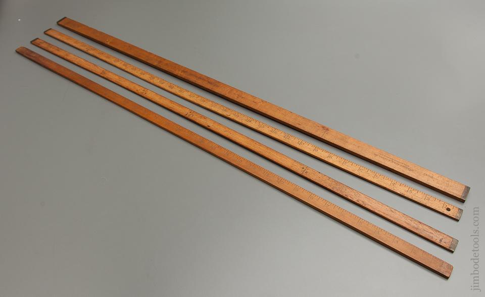 Four STANLEY Boxwood Yard Sticks - 76876R