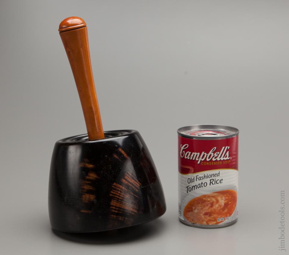 Gorgeous! 5x9 inch Ebony and Boxwood Mallet - 76894