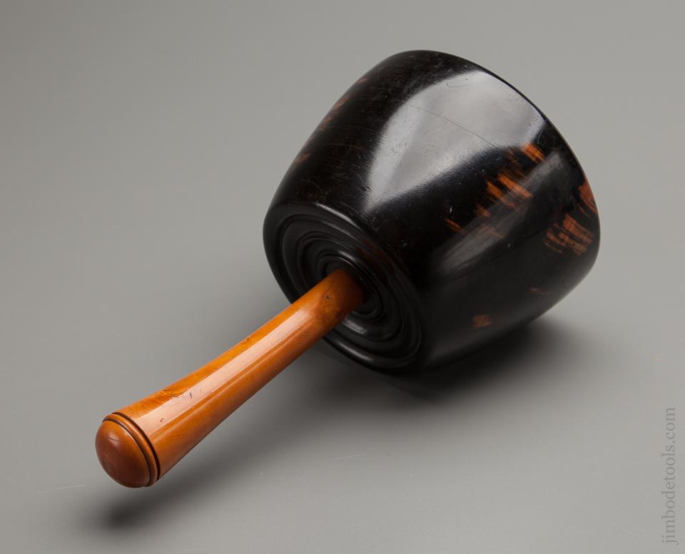 Gorgeous! 5x9 inch Ebony and Boxwood Mallet - 76894