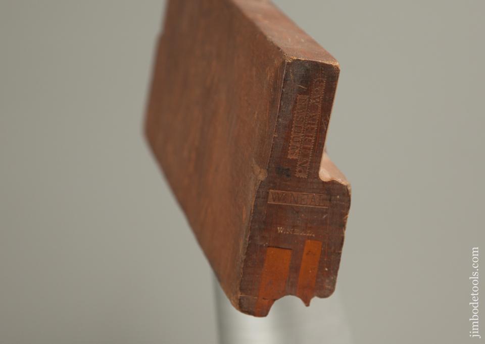 Rare! C. WARREN NASHUA Double Boxed Left-handed Side Bead Molding Plane circa 1857-75 GOOD+ - 76902