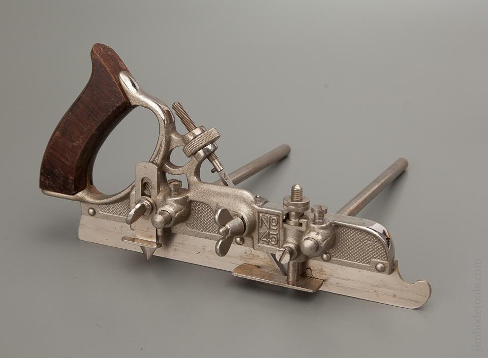 STANLEY No. 45 Combination Plane 100% COMPLETE in Original Box MINT - 76908