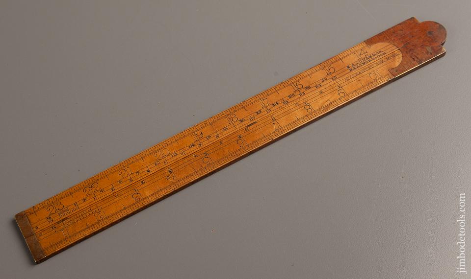 S.A. JONES Two foot Folding Boxwood Rule EXTRA FINE - 76917U