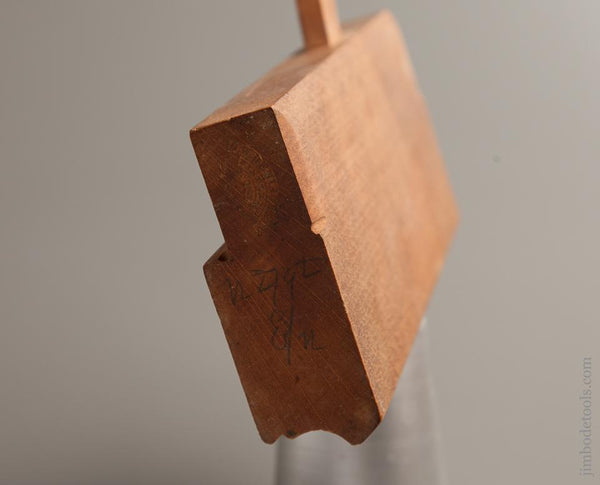 1 1/8 inch Wide G.W. DENISON Molding Plane circa 1868-84 Winthrop, CT EXTRA FINE - 76955