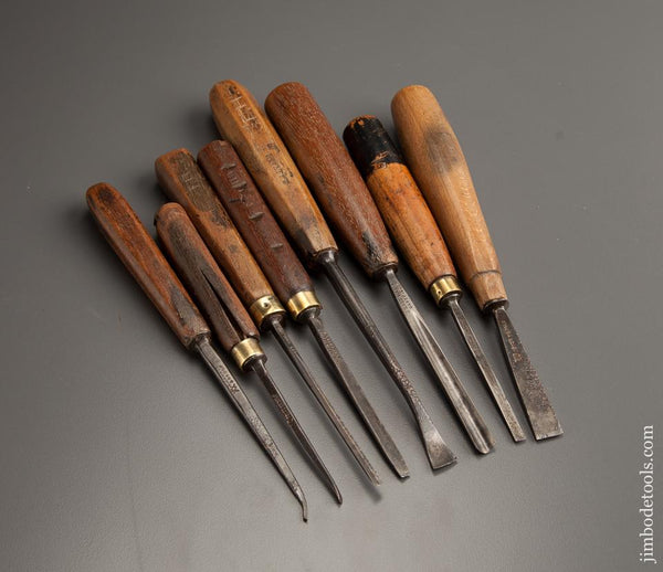 Eight ADDIS Carving Chisels - 77018