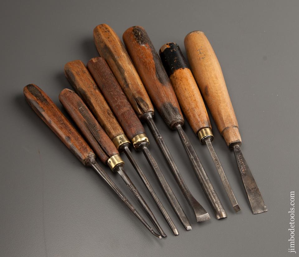 Eight ADDIS Carving Chisels - 77018